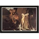 Framed Art Poster 20x30, Roger Delivering Angelica