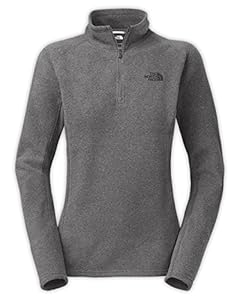 The North Face Women's Glacier 1/4 Zip Graphite Grey Heather Small