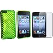NEW TPU SOFT Skin Case + Screen Protector/guard Compatible With iPod touch&reg; Generation 2, iPod touch&reg; Generation 3, Green Diamond