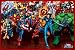 Poster mit Rahmen 61 x 91,5 cm, Rot - Marvel Heroes - attack gerahmt - Antireflex Acrylglas