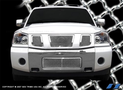 2004-2008 Nissan Titan 304 Stainless Steel Chrome Plated Mesh Grill Grille