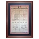 Philadelphia Phillies Game-Used (August 2007 - Kendrick Pitching) Deluxe Framed Locker Room Lineup Card