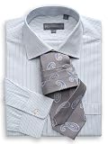 Textured Stripe Dress Shirt