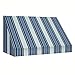 Awntech 8-Feet New Yorker Window/Entry Awning, 44 by 24-Inch, Navy/Gray/White