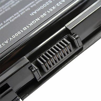 TY Laptop Battery for Asus 90-NQK1B1000Y A32-X51 A32-T12 A32-T12J X51H X51L X51R X51RL- Black