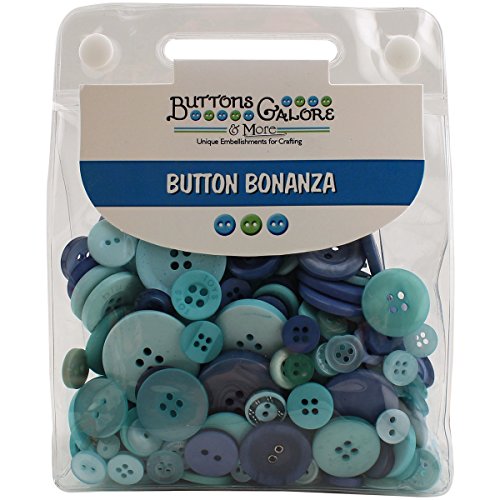 Buttons Galore Button Bonanza, Ocean Blue