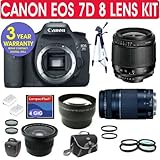 Canon 7D Digital Camera + Tamron 28-80mm Zoom Lens + Tamron 75-300mm Zoom L ....