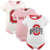 Nike Ohio State Buckeyes Infant Pink-White 3-Pack Creeper Set