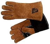 Steiner 02139X Welding Gloves, Brown Side Split Cowhide Aluminized Mylar Inner Layer, Extra Large
