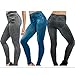 Eastabile Womens' Jeans Printed Slim Denim Jeggings Leggings Stretchy Pencil Pants (XL, Black)
