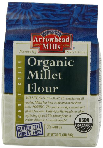 Arrowhead Mills Organic Millet Flour, 2 Pound Bags (Pack of 4) by Arrowhead Mills