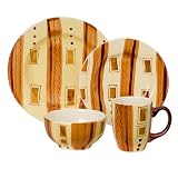 16-pc. Dinnerware Set - City Stripe by Tabletops Unlimited Inc