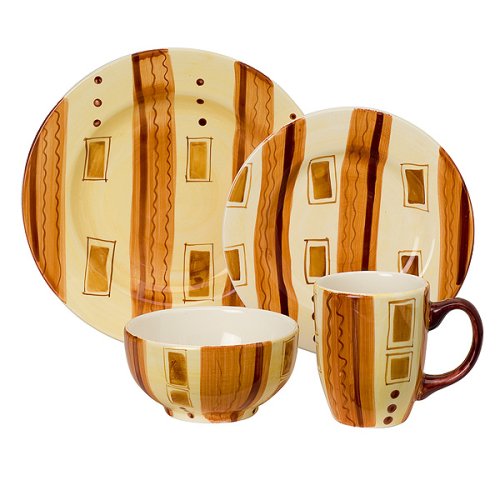 16-pc. Dinnerware Set - City Stripe by Tabletops Unlimited Inc