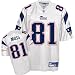 Reebok New England Patriots Randy Moss Replica White Jersey