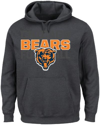 NFL Chicago Bears Men's 1st and Goal VI Fleece, Charcoal, Medium
