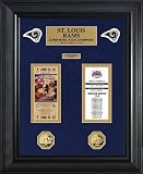 St. Louis Rams - Super Bowl 34 XXXIV - Tickets - Coins - Framed Photo Picture