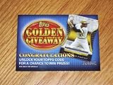 2012 Topps Golden Giveaway 10 Card Set Unused Codes