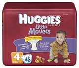 Huggies Supreme Little Movers Diapers, Size 4, 46 Count 51W1urL14uL. SL160 Huggies Supreme Little Movers Diapers, Size 4, 46 Count