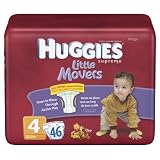 Huggies Supreme Little Movers Diapers, Size 4,... by