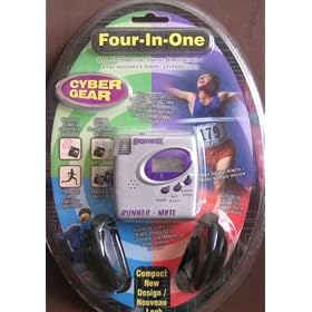 Cyber Gear Four In One Runner Mate Sports Timer, Stop Watch, FM radio, Security Alarm, Blinking Light: Purple