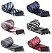Set of 6 Elegant Neck Ties Mens Business Solid, Woven, Stripes Necktie Tie Mixed Set