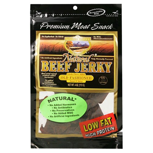 Golden Valley Natural Beef Jerky, Sweet N' Spicy, 4-Ounce Pouches (Pack of 8) by Dried Beef