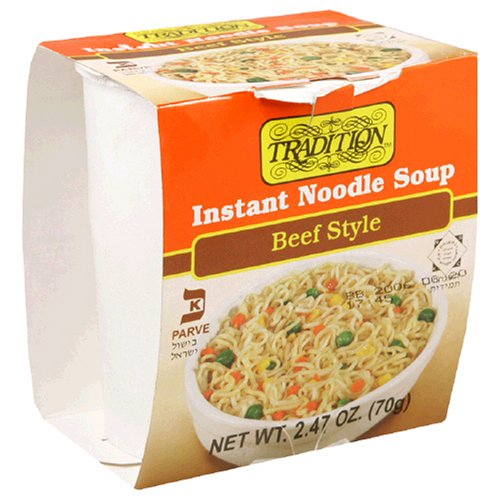 Tradition Instant Cup Soup, Beef, 2.47-Ounce Cups (Pack of 12) by Tradition