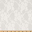 70 Wide Giselle Stretch Lace Floral White Fabric By The Yard