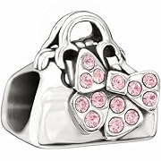 Authentic Chamilia Sterling Silver Disney Charm Minnie Loves Shopping with Swarovski 2025-0986