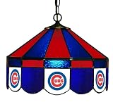 Imperial Chicago Cubs Licensed 16-Inch Diameter Stained Glass Pub Light