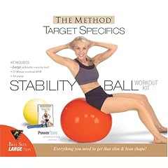 The Method - Stability Ball Workout Kit with Large Ball