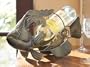 Pack of 4 Open Filigree Fish Design Metal Wine Racks