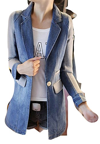 デニム ロング ジャケット 長袖 カジュアル フェミニン エレガント 大きいサイズ カーディガン ブルゾン アウター 通勤 OL オフィス レディース 美脚 秋物 冬物 可愛いスカーフ付き m330