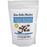 1lbs Organic Shea Butter - Pure & Unrefined Grade A, Ivory African Raw Shea Butter With DIY Skin Care Recipes for Skin, Hair, Stretch Marks - Best for Making Creams, Lotions and Moisturizers - Best For Dry or Acne-Prone Skin, Eczema, Anti-Aging Agent & Nourishes Your Skin - No Additives OR Artificial Preservatives - Ethically Traded 1lbs. (16oz)