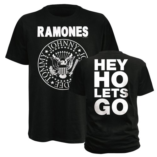 Ramones Hey Ho Let’s Go Mens T-shirt Black