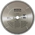 Bosch PRO1296SM 12-Inch 96 Tooth ATB Miter Saw Blade with 1-Inch Arbor