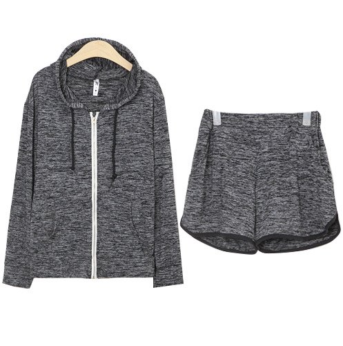 (イイネショップ) eeNeshop スウェット パーカー ショートパンツ セットアップ