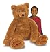 Melissa & Doug Jumbo Brown Teddy Bear - Plush