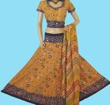DESIGNER LEHNGA CHANIYA CHOLI INDIAN LENGHA SET DRESS M