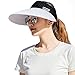 Sun Visor Hats Women 5.5' Large Brim Summer UV Protection Beach Cap