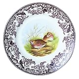 Spode Woodland Game Birds 10-Inch Dinner Plate, Quail