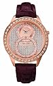 Marc Ecko E17562G1 Gents Two Hand Mini Sweep Iced Rose Gold And Brown Croco Leather Strap