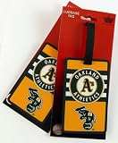 Oakland Athletics Two Pack Soft Laser Bag Tag