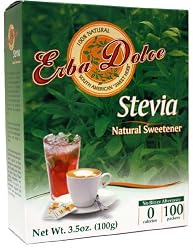 Erba Dolce Stevia - All Natural Sweetener, 100-Count Packets (Pack of 3)