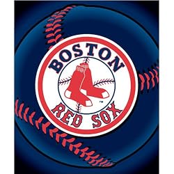Boston Red Sox Light Weight Fleece MLB Blanket (Flashball Series) (50x60")"