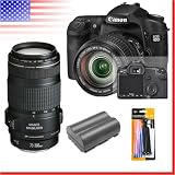 Canon EOS 40D Digital SLR Camera with 17-85mm IS EF-S lens. Includes Canon 70-300mm IS lens, an extra BP-511 battery and deluxe cleaning kit.