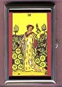 PENTACLES IX TAROT CARD, COIN GUITAR PICK PILL BOX