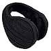 Knolee Unisex Knit Foldable EarMuffs Plus velvet Ear Muffs Winter Outdoor EarMuffs,Black
