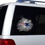 New England Patriots Car Truck SUV Window Graphic Die-Cut Film - Shattered Style