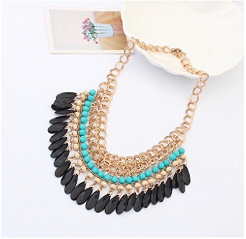 Oliasports® Retro Jewelry Pendant Knit Chain Choker Chunky Statement Bib Necklace